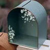 Caja de regalo de tarjeta de felicitación de madera nueva más vendida transfronteriza, suministros de boda, caja de tarjetas de presentación calada, caja de registro, caja de regalo de boda de madera