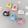 Bolsa de Gatito de Dibujos Animados de Color Sólido Accesorios de Resina Pasador Hecho a Mano Pegamento de Crema Imán para Refrigerador Funda para Teléfono Móvil Parche para Maleta