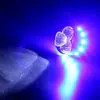 Motocicleta LED modificado bombilla grande coche eléctrico doble garra tres garras H4 súper brillante rango yuan reflector luz de color intermitente