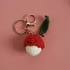 Nuevos Colgantes de Frutas Hechos a Mano de Ganchillo Estilo Verano, Llaveros de Hilo Tejido, Adornos Colgantes Exquisitos Terminados