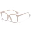 Gafas Transparentes Ultraligeras para Mujeres Miopes, Luz Azul Anti-Reflejo, Adecuadas para Caras Grandes, Efecto Adelgazante, Se Pueden Adaptar Lentes Graduadas, Armazones para Gafas de Hombre