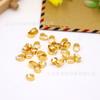 Accesorios de joyería DIY, hebilla brillante, hebilla colgante, hebilla de semilla de melón, color blanco K/oro KC, paquete de 500
