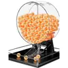 Máquina de Lotería Manual con Bolas de 2.7cm Máquina de Selección de Números de Gran Capacidad Acrílico Redondo Evento Promocional de la Fortuna