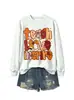 Ensinar amor inspirar comércio exterior transfronteiriço Amazon atacado feminino confortável casual plus size versátil moletom