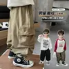 Pantalones para Niños Primavera y Otoño 2026 Estilo Nuevo Pantalones Cargo para Niños Elegantes para Niños Pequeños Pantalones Casuales de Otoño Modernos Geniales