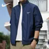 Comércio Exterior Transfronteiriço 2026 Jaqueta Corta-Vento Masculina Primavera e Outono Comuter Casual Esportes Marca Tendência Gola Alta Masculina