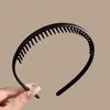 Faixa de Cabelo Antiderrapante Preta Dentada para Mulheres, Grampo Especial para Lavar o Rosto, Novo Estilo 2026, Faixa de Cabelo para Lavar e Prender o Cabelo, Headband