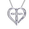 Elle Mosha Joias Novo Colar Amazon AliExpress Colar de Prata S925 Pingente Cruz Amor Diamante