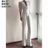 Calça de terno masculina reta 2026, simples e casual, com bom caimento, preta, levemente afunilada, calça de alta qualidade para outono e inverno