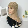 Gorro Transpirable de Moda Estilo Vintage Tejido a Mano, Gorro de Punto con Perlas, Gorro Decorativo con Borlas Estilo Étnico Calado