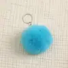 Chaveiro de Pele de Coelho Rex Sintética Acessórios para Vestuário Materiais Auxiliares Acessórios de Joalheria Bolsas Pele Sintética Pingente de Pompom Pequeno Multicor Atacado