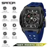 Reloj Deportivo Sanda de Doble Pantalla para Estudiantes de Secundaria, Montañismo al Aire Libre, Hora Mundial, Resistente al Agua, Cuenta Atrás, Versátil, Elegante Reloj Electrónico