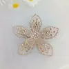 Nueva Malla de Pedrería Hot-fix Flor Tridimensional de Pedrería Parche de Tela Accesorios Creativos para el Cabello Flor de Cristal para Zapatos Pinza para el Cabello Accesorios Decorativos para Ropa