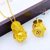 Tienda de Oro Mismo Estilo Oro Antiguo Amarillo Tres Dimensional Dios de la Riqueza Colgante Nuevo Estilo Chino Cinco Caminos Dios de la Riqueza Amarillo Dios de la Riqueza Colgante Venta al por Mayor