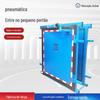 Porta pequena com pedal pneumático bidirecional, fácil de usar, instalação simples, porta pequena com pedal pneumático
