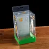 Caixa de Embalagem de Plástico PVC Dobrável Personalizada para Cabo de Dados Pendurado Transparente PP Impressão Colorida Café Probiótico Personalização