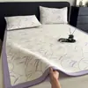 Nuevo Tipo Grado A Verano Polietileno Seda de Hielo Juego de Tres Piezas, Colchoneta Refrigerante de Verano con Aire Acondicionado, Dormitorio Estudiantil Colchoneta Suave Individual 3