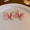 Pendientes de mariposa con diamantes y malla de hada, con personalidad femenina, pendientes de cristal de primavera 2023