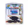 Tira de luces LED RGB5V de suministro directo transfronterizo, tira de luces de bajo voltaje autoadhesiva 5050RGB colorida para exteriores, ambiente musical