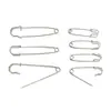 Alfinetes de Segurança de Aço Inoxidável para Prender Roupas, Tamanhos Pequeno e Grande, Clips de Papel Extra Grandes, Clips de Papel para Prender Folhas, Broches