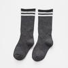 Calcetines Apilados de Dos Rayas para Niños de Primavera y Otoño Calcetines de Longitud Media Rayados Luokou Enrollados Estilo Académico Simple Calcetines de Longitud Media para Niños