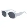 Nuevas Gafas de Sol Retro Europeas y Americanas de Marco Grande para Mujer, Gama Alta, Adelgazantes para Caras Grandes, Anti-UV, Gafas de Sol con Montura Ovalada