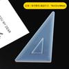 Régua Régua Triângulo Transferidor Molde de Silicone Molde de Cristal Cola de Cristal DIY Régua Criativa Prática Personalizada para Estudante