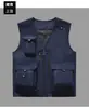 Chaleco de Trabajo para Hombre Exterior Multibolsillos Chaleco de Pesca para Fotógrafo Logo Imprimible Ropa de Trabajo Chaleco de Director
