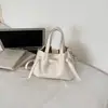 Bolso de Mano con Patrón de Lichi para Mujer, Nuevo Modelo 2026, Bolso Cubo Exquisito de Gama Alta, Bolso de Hombro y Cruzado Versátil para Primavera