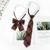 Corbata JK traje Estilo Universitario Uniforme Estudiante Camisa Corbata de Lazo Femenina Corbata Perezosa sin Nudo Cuello de Uniforme Japonés Masculino