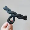 Pinza para el cabello de lujo de alta gama en color marrón, tamaño grande nuevo para cabello grueso, pinza de tiburón para recogidos en la parte posterior de la cabeza, accesorio para el cabello de uso diario