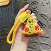 Llavero colgante de cuero de dibujos animados creativos para gourmet, colgante femenino, exquisita dona, accesorios para bolsa de estudiante, pequeños regalos al por mayor