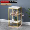 Prateleira de flores de ferro forjado Sala de estar doméstica Varanda interna Rack de flores Rack de armazenamento Piso Multicamadas Verde Candelia Carlis Prateleira da bacia