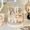 Caja de Exhibición Labubu Acrílico Transparente Soporte Giratorio para Cajas Sorpresa Labubu Colgante de Muñeco de Peluche Caja de Almacenamiento