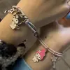 Pulsera para pareja estilo Douyin coolomiletty pulsera magnética de succión para novias un par de gomas para el pelo para novio