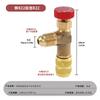 Válvula de seguridad para tubo de líquido de llenado de flúor de aire acondicionado, interruptor, conector de conversión de frecuencia R22R410A, válvula de líquido para semilla de nieve