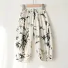 Pantalones Anti-mosquitos Estampados Estilo Chino para Niños Niños y Niñas Pantalones Bombachos Sueltos para Niños Grandes Pantalones Largos hasta el Tobillo Ropa de Verano para Niños