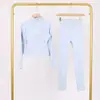 Conjunto Lulu Df de Chaqueta Corta con Cuello Alto y Pantalones Cropped con Etiqueta, En Stock Envío Directo, Corte Ajustado Cuello Alto, Cremallera Dorada Elástica