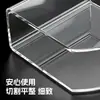 Caja de pañuelos acrílica personalizada, estante de almacenamiento de servilletas de mesa creativo en forma de U transparente para restaurantes occidentales y cafeterías