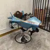 Silla de Peluquería Infantil de Coche de Moda Eléctrica Juguete de Dibujos Animados Silla Elevadora de Corte de Pelo Tienda de Peluquería
