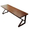 Mesa larga y estrecha de madera maciza contra la pared, escritorio de nogal sudamericano de alta gama, escritorio para oficina en casa, mesa de estudio, escritorio para escribir