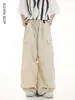 Estilo Urbano Montaña Exterior Casual Pantalones de Pierna Ancha Largo hasta el Suelo Hombre Marca de Tendencia Americana Versátiles Pantalones Cargo Paracaídas para Hombre