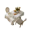 Toalha de Mesa Nórdica Russa Tecido de Algodão e Linho Toalha de Mesa para Mesa de Jantar Toalha de Mesa à Prova d'Água Toalha de Mesa Toalha de Mesa para Mesa de Centro Luxo Leve Sensação de Alta Qualidade