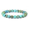 Pulseira Amazon transfronteiriça de pedra Olho de Tigre pulseira de ágata de pedra europeia e americana pulseira da moda com contas de 8mm cor multi-tesouro
