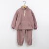 Ropa infantil coreana 2021 otoño nuevo traje infantil polar manga larga pantalones dos piezas hermano y hermana ropa deportiva