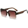 Nuevas Gafas de Sol de Media Montura de Gama Alta con Protección Solar, Estilizadoras, Alta Definición, Gafas de Sol de Moda Estilo Chanel con Protección UV