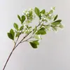 Flores de lila artificiales, ramo de flor de osmanthus artificial de un solo tallo, arreglo floral decorativo para sala de estar, hotel, auditorio
