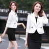 [6116] Chaqueta de traje corta para mujer, estilo occidental, otoño e invierno 2024, nueva chaqueta coreana versátil, pequeña y delgada.