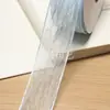 Cinta de Encaje de Organza Translúcida Suave Plisada Tela para Coser Accesorios de Ropa DIY Hecho a Mano 4cm