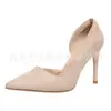 Juyuan Nuevos Tacones Altos 2026 Nuevo Estilo Fresco de Moda Tacón Delgado Sexy Tacón Medio Zapatos Profesionales de Punta Afilada